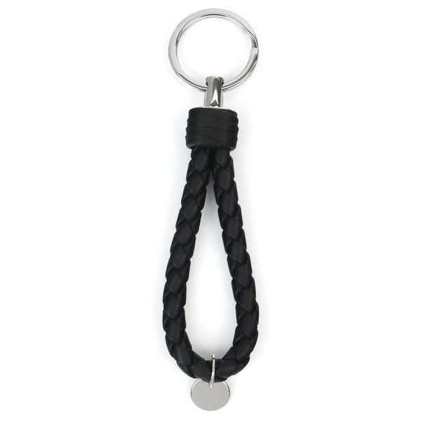 {8x points_Until 23:59 on 3/2] Bottega Veneta Key Ring BOTTEGA VENETA Men's Braided Lamb Leather Black 113539-V001D 1000 | Brand