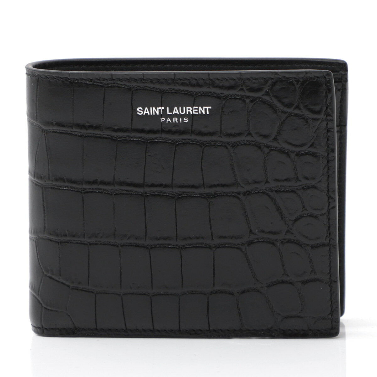 [Outlet] Saint Laurent bi-fold wallet with coin purse, black, men's 396303 dzede 1000 EAST/WEST [Free return shipping] [2024SS]