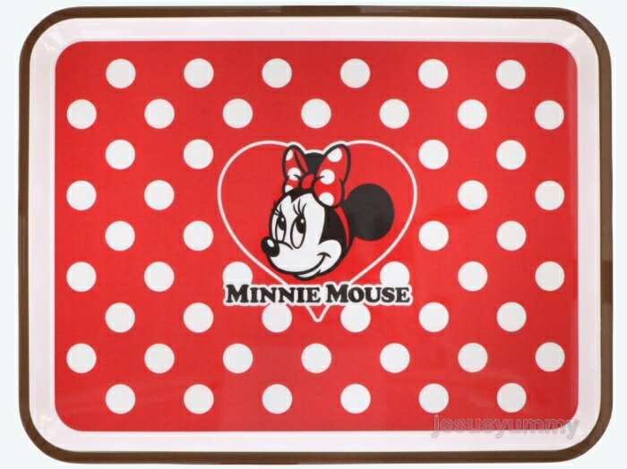 Minnie tray Minnie mouse dot pattern tray Tokyo Disney Resort limited souvenir [DISNEY]