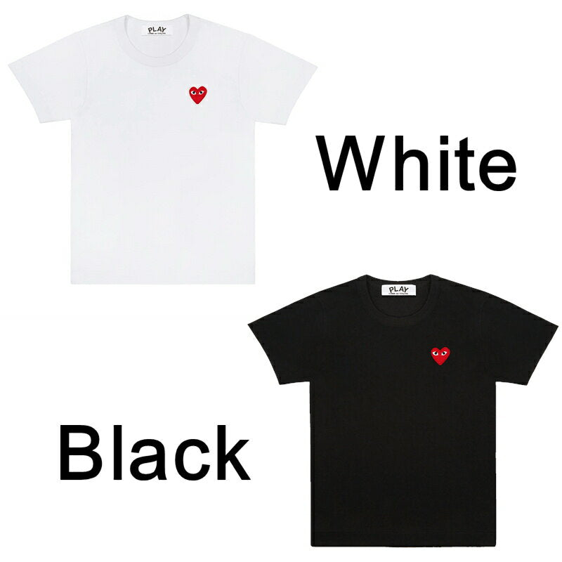 Camiseta Comme des Garcons Hombre COMME des GARCONS PLAY Heart Play Logo Genuino [Ropa]