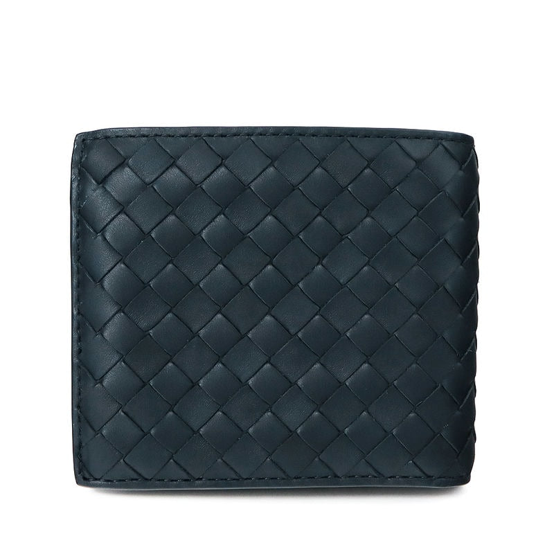 《Cupón de 2000 yenes de descuento_Hasta las 12:00 del día 14》BOTTEGA VENETA Cartera para hombre Cartera plegable Cuero Intrecciato Azul marino 193642 V4651 4059 | Marca