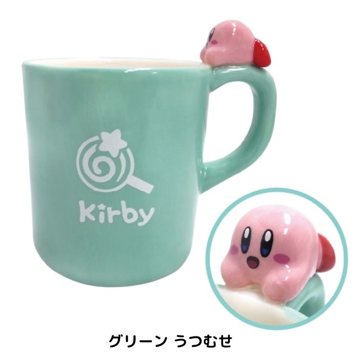 [Free Shipping] Kirby Star Mug, Ceramic, Cute, Large Mug, Tableware, Cup, Ceramic, Tableware, Coffee Cup, Coffee, Tea Cup, Tea, Soup, Character, Kirby, Stylish, Nice, Kitchen, Lunch