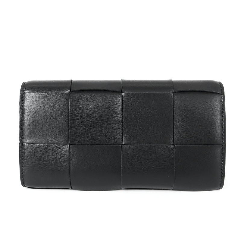 {Cupón de 8% OFF_Hasta las 24:00 del día 2} BOTTEGA VENETA Cartera Cartera Larga Hombre y Mujer Piel Intrecciato Negro 742694 VCQC4 8425 | Novedad Otoño/Invierno 2023 Marca 2023AW