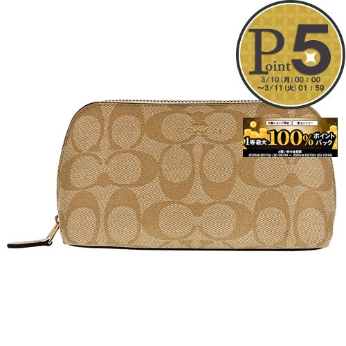 [5x points for 26 hours on the 10th] Coach COACH Pouch F53385 Beige (IMDQC)