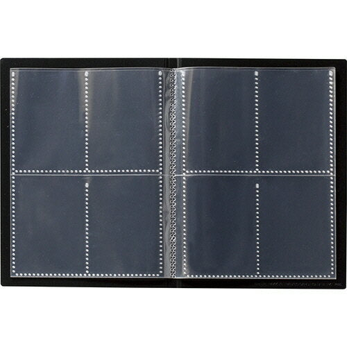 Sekisei Pakkun Trading Card Holder <High Transparent> 80 Pockets Black PKT-7480-60 1 Book