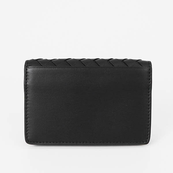 {8x points_Until 11:59 on the 9th} Bottega Veneta Business Card Holder BOTTEGA VENETA Intrecciato Leather Knit Black Men's Women's 133945 V0016 8806 | Brand