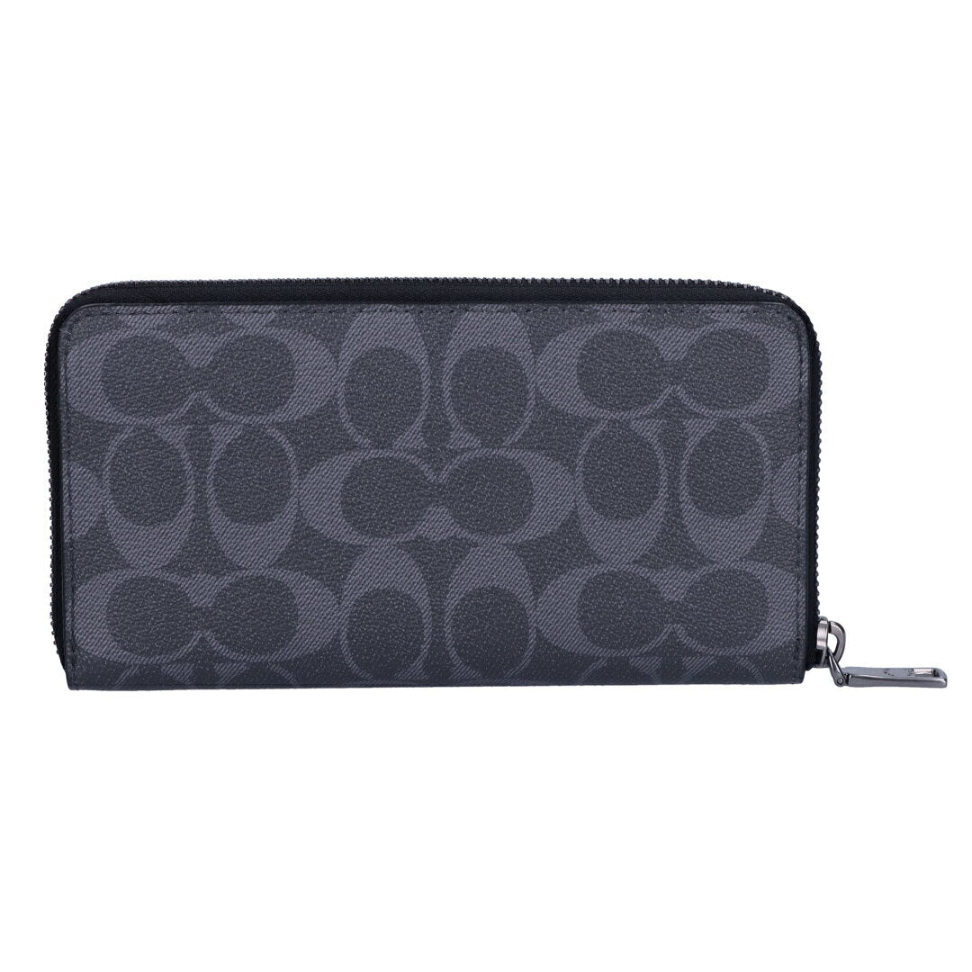 [5x points limited to 28 hours on the 4th from 8pm] Coach COACH long wallet outlet F58112 navy type (QBDEN)