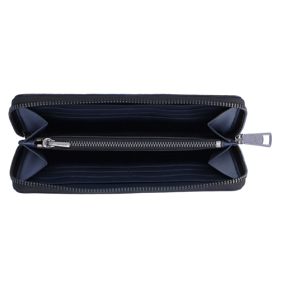 [5x points limited to 28 hours on the 4th from 8pm] Coach COACH long wallet outlet F58112 navy type (QBDEN)