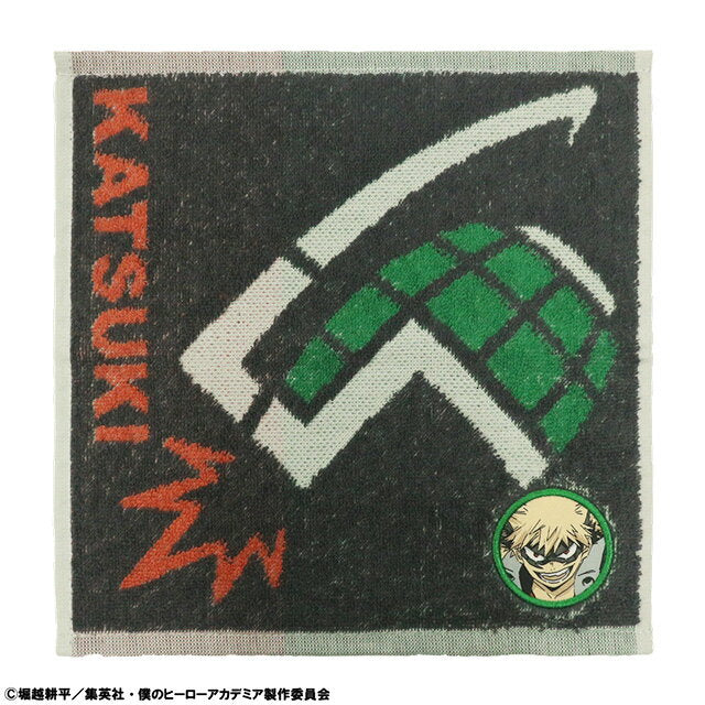 SALE My Hero Academia Bakugo Katsuki Black Mini Towel Hand Towel My Hero Academia Bakugo Boy Kakkun Cool Handkerchief 100% Cotton Shipping included Yu-mail delivery