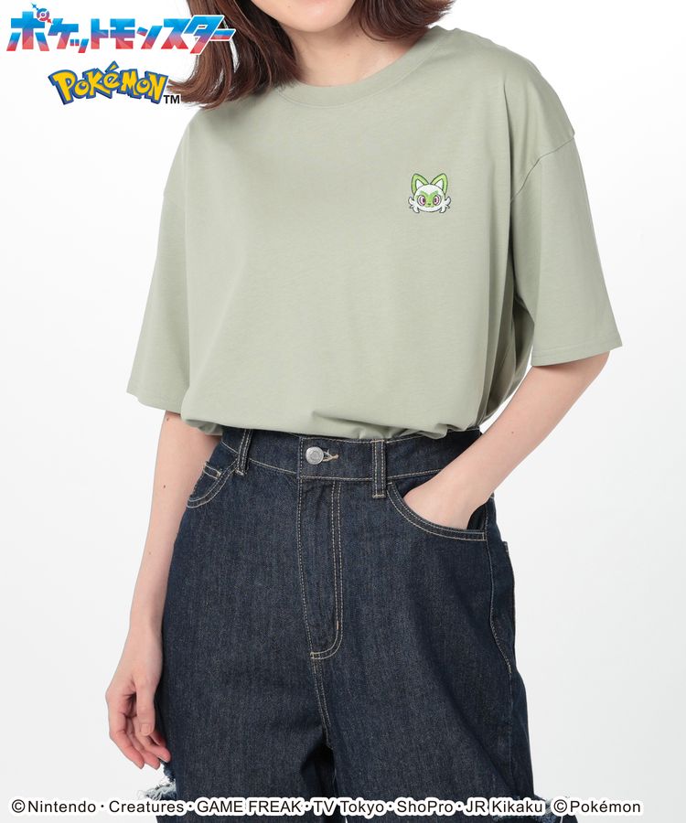 [10% OFF only on days ending in 0! [Until 23:59 on 3/20] SALE Pokemon T-shirt Tops Short Sleeve Cut and Sew UV Protection One-Point Embroidery Printed Stylish Summer Children Kids Adult Women Sale Honeys