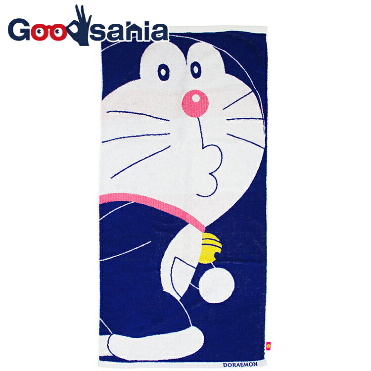 Toalla de baño Monori de Kusunohashi, toalla de jacquard Doraemon azul marino, aprox. 120 x 60 cm (baño, niños, niñas, niños, regalos, cumpleaños, regalos para bebés, manta de toalla, pañuelo de toalla, toalla para después del baño)