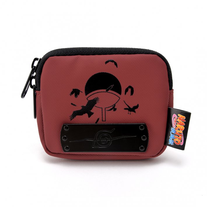 [S Sale!! Enter and get 10x points] NARUTO Shippuden Mini Pouch Wine Uchiha Itachi NKP21029 [Free Shipping Multi-Pouch Mini Bag Multi-Case Storage Small Accessory Holder Commuting School Stylish Naruto Collaboration