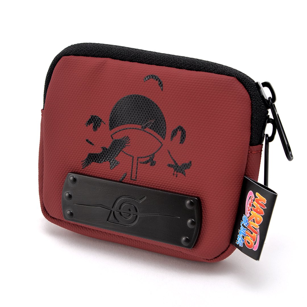 [S Sale!! Enter and get 10x points] NARUTO Shippuden Mini Pouch Wine Uchiha Itachi NKP21029 [Free Shipping Multi-Pouch Mini Bag Multi-Case Storage Small Accessory Holder Commuting School Stylish Naruto Collaboration