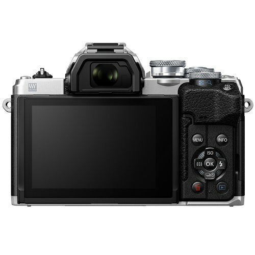 Kit de doble zoom Olympus OM-D E-M10 MarkIV EZ plateado {Plazo de entrega aproximado 1-2 semanas}