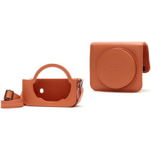 Estuche para cámara Fujifilm Cheki Square para Instax SQUARE SQ1, color naranja, con correa para el hombro