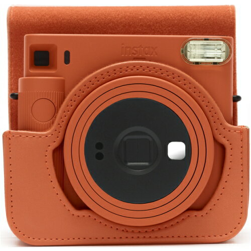 Estuche para cámara Fujifilm Cheki Square para Instax SQUARE SQ1, color naranja, con correa para el hombro