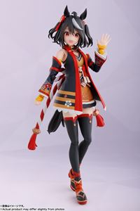 Figura móvil pintada en negro de SHFiguarts Uma Musume Pretty Derby Kitasan