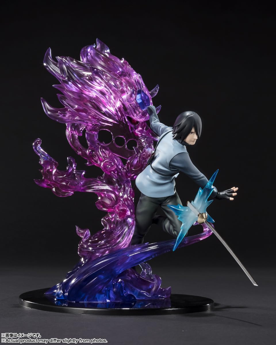 [New] Figuarts ZERO Naruto Uchiha Sasuke BORUTO Kizuna Relation Approx. 240mm Painted Finished Figure Warehouse L