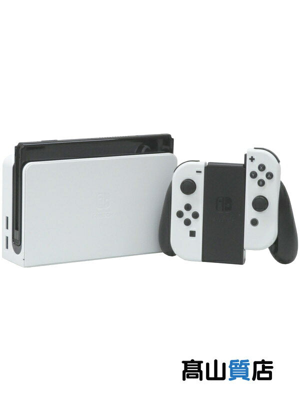 [Unused stamped item] Nintendo "Nintendo Switch (Organic EL Model) Joy-Con (L) / (R) White" Store stamp date within 1 month Switch game console 1 week warranty [Used]