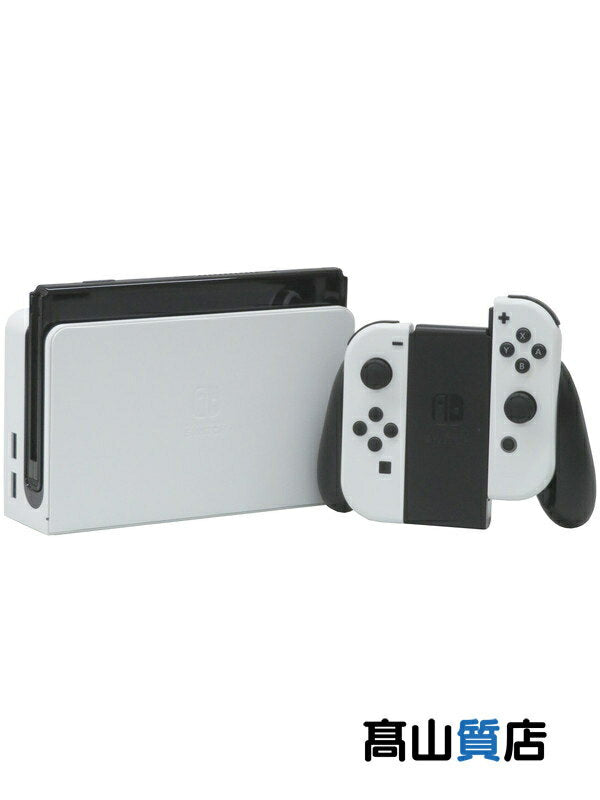 [Unused with defects / with stamps] Nintendo "Nintendo Switch (Organic EL Model) Joy-Con (L) / (R) White" switch game console 1 week warranty [Used]