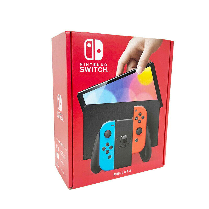 [Shipping on Saturdays, Sundays, and holidays] [New] [Wrapping available] Nintendo Nintendo Switch Nintendo Switch OLED model Joy-Con (L) Neon Blue/(R) Neon Red HEG-S-KABAA