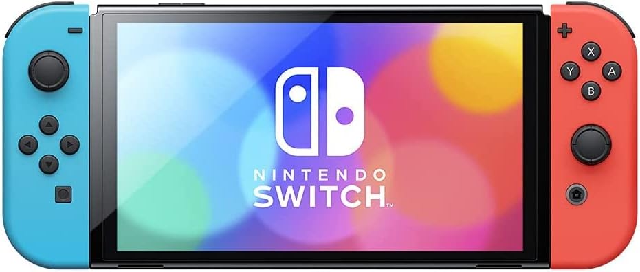 [Nuevo] Nintendo Switch (modelo EL orgánico) Joy-Con (I) Azul neón/(D) Rojo neón Switch Body Saga/