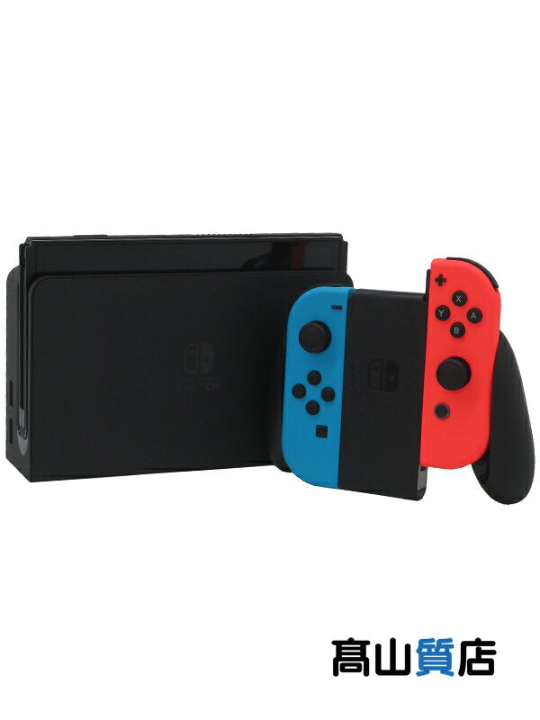 [Nintendo] Nintendo "Nintendo Switch (Organic EL Model) Joy-Con (L) Neon Blue/(R) Neon Red" switch game console 1 week warranty [Used]