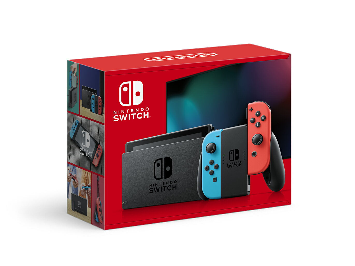 Joy-Con de Nintendo Switch (izq.) azul neón/(der.) rojo neón