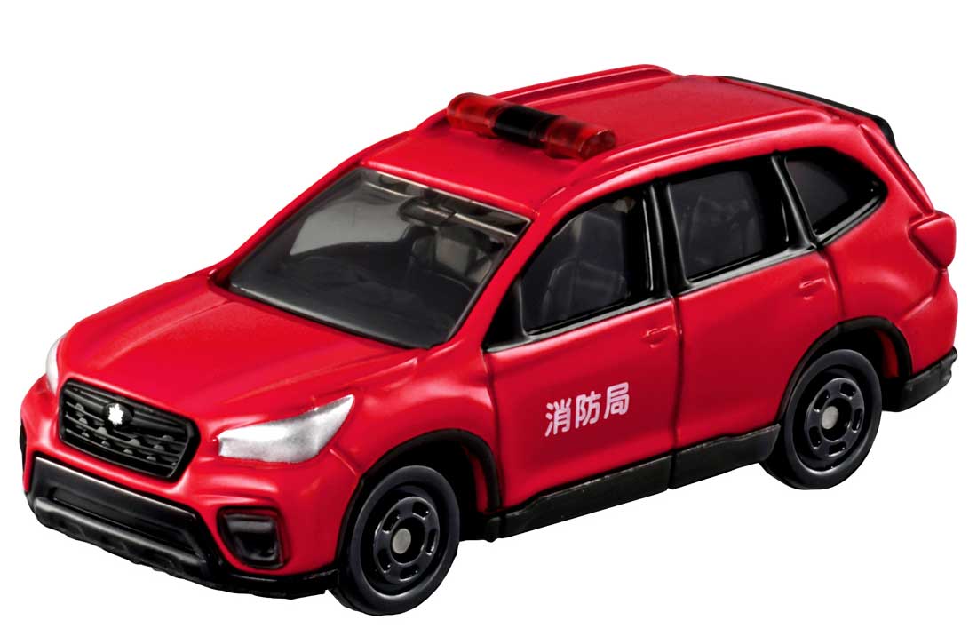 Takara Tomy Tomica No.99 Subaru Forester Fire Command Vehicle Tomica