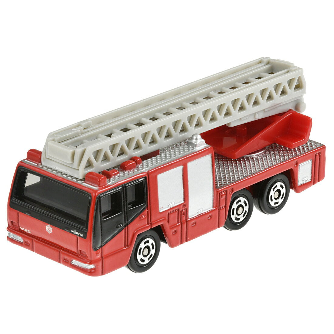 Takara Tomy Tomica No.108 Hino Fire Truck with Ladder (Morita Super Gyro Ladder) Minicar