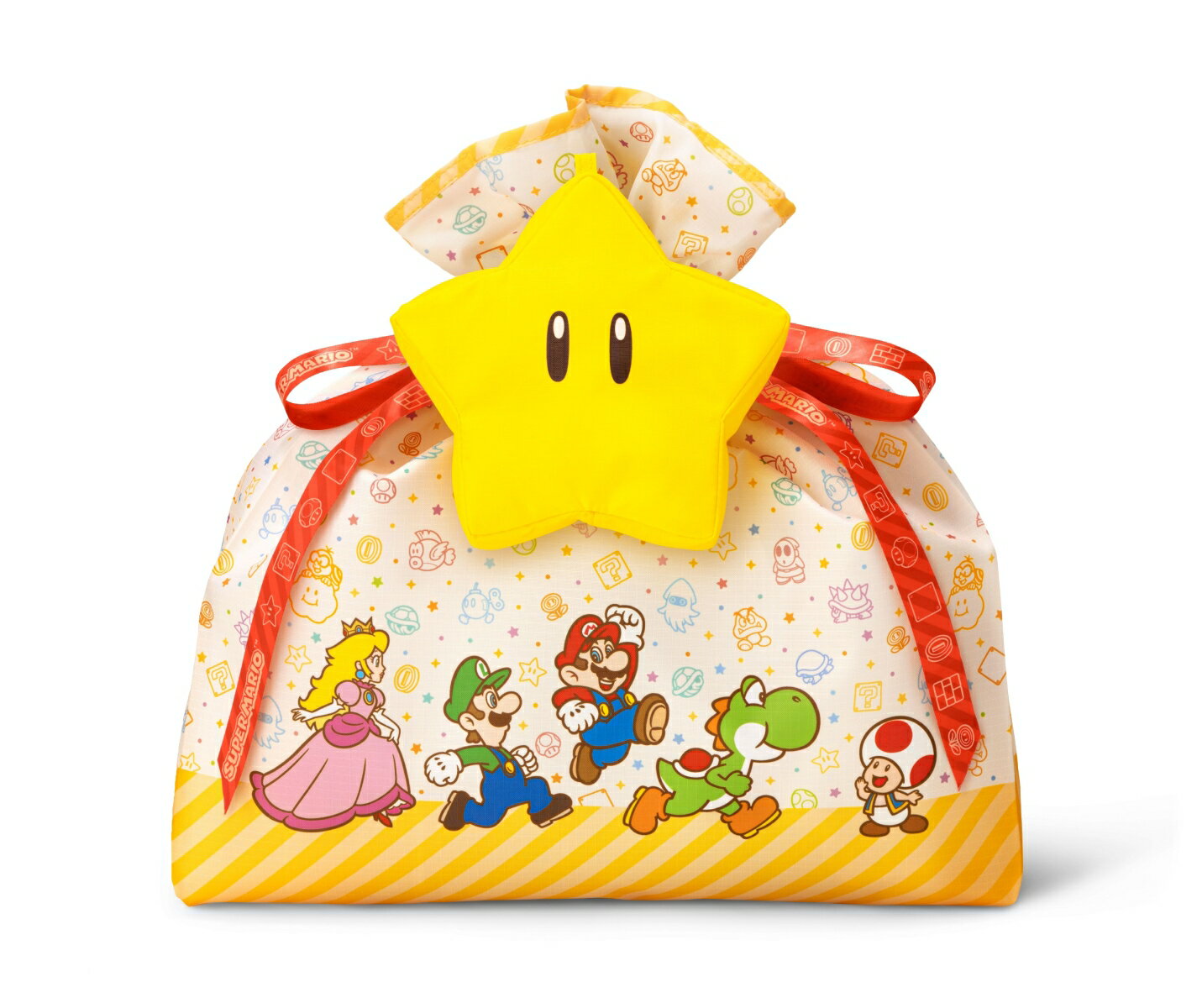 Super Mario Wrapping x Eco Bag (Mario Characters)