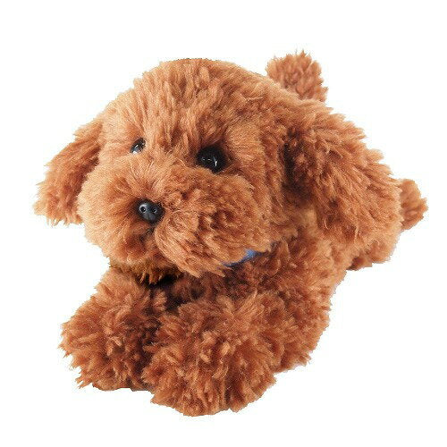 [Free Shipping] Hizawanko Toy Poodle Brown Plush Dog Animal Animal Total Length 37cm