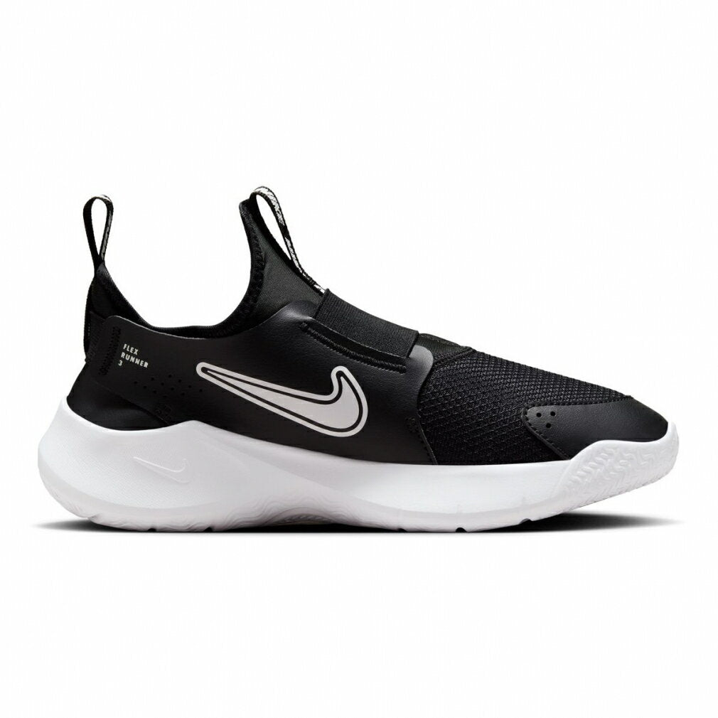 Up to 10% OFF coupon [3/18 - 3/26] Nike Flex Runner 3 GS FN1294-005 Junior Kids Kids Sneakers: Black x White NIKE FN1294 005