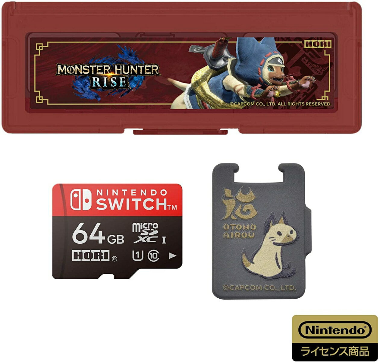 Monster Hunter Rise Micro SD Card + Card Case 6 for Nintendo Switch 64GB