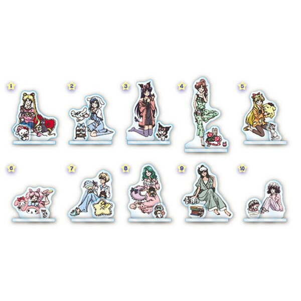 "Sailor Moon" Series x Sanrio Characters Acrylic Stand Collection [10 Pieces Box]