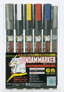 GSI Creos Gundam Marker Basic 6 Color Set [GMS105] Paint