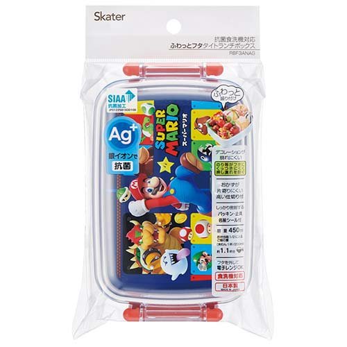 Silver Ion Antibacterial Children's Lunch Box Lunch Box 450ml Super Mario 23 (1 piece)