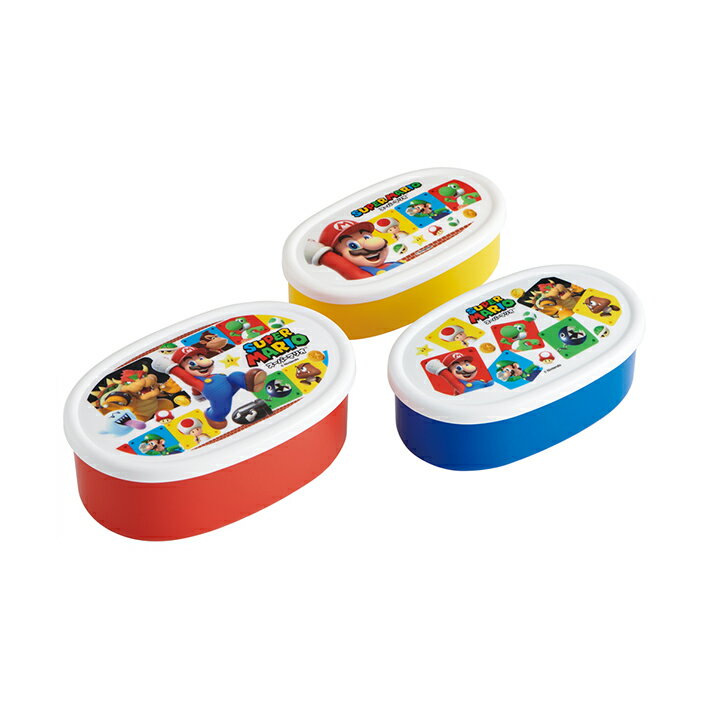 Super Mario Antibacterial Seal Container 3P Set SRS3SAG Free Shipping [M Delivery 1/3]