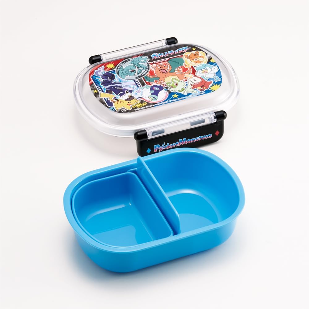 Lunch box for children, boys, girls set [Pokemon Lunch box, trio set, drawstring bag set] Antibacterial Lunch box, microwave compatible, dishwasher safe, 1 tier, lunch box, lunch box, chopsticks, skater, trio set, run