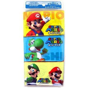 [Hime-ryu 11th Anniversary Sale] Hayashi Shoji Pocket Tissue that Can Be Flowed in Water Super Mario 6P (Contents: 16 sheets (8 sets) *6 packs) (4977033112726)