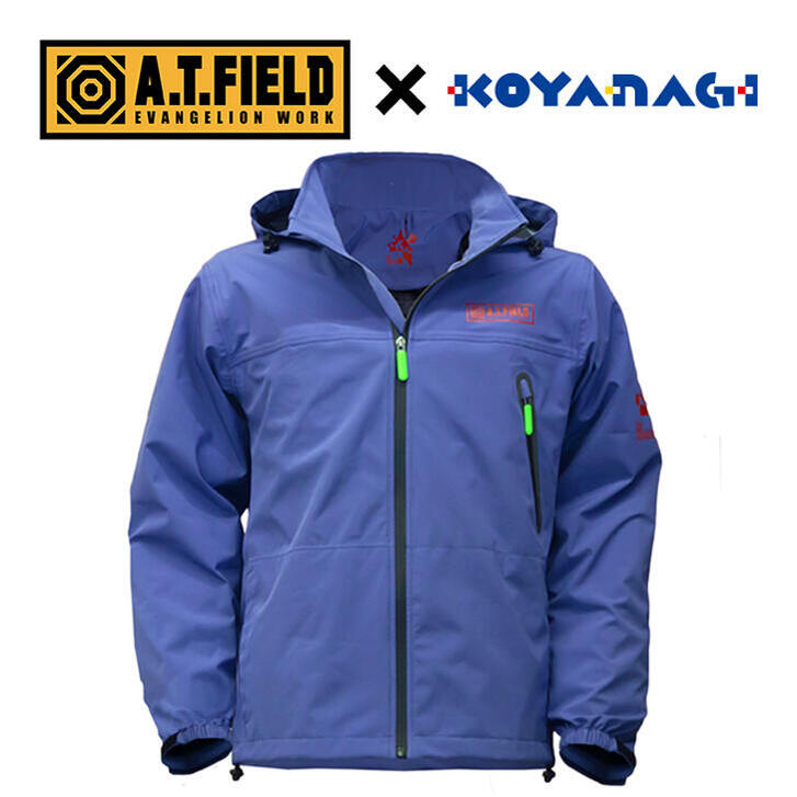 [LINE registration 500 yen off coupon] A.T.FIELD Stretch Rain Jacket / Purple NERV Model ATF-02 [Free Shipping Evangelion Eva Goods Collaboration Rain Suit Wear Stylish]