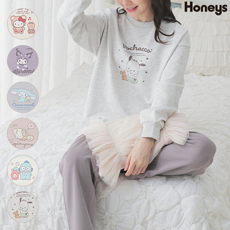 Roomwear, loungewear, Sanrio Characters, Women's Honeys, Sanrio Characters/Roomwear (top and bottom set)