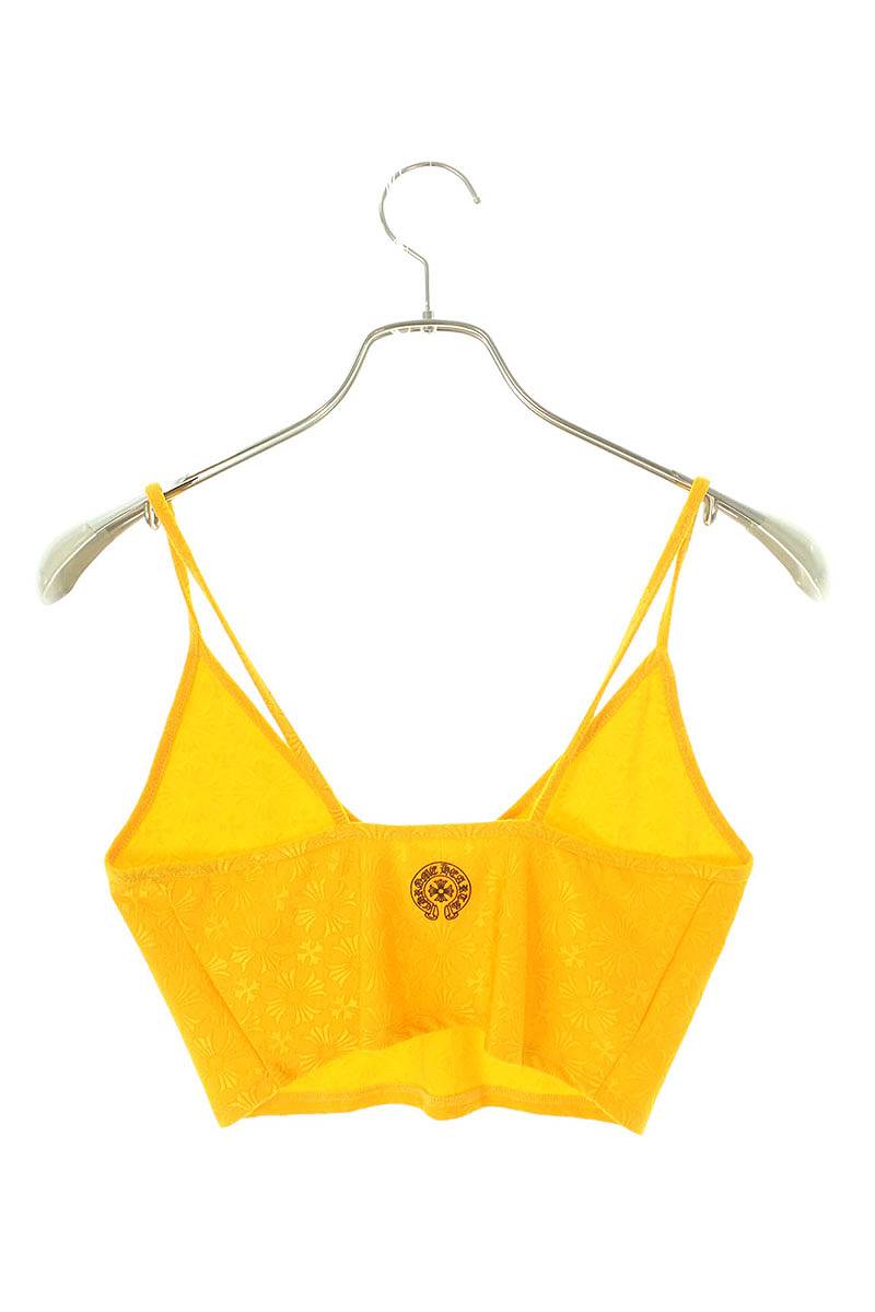 Chrome Hearts Talla: M TANK STAGE FIVE CRPD CH Plus Top sin mangas con estampado integral (amarillo) [720142] [SS07] [Mujeres] [Usado] bb134#rinkan*S