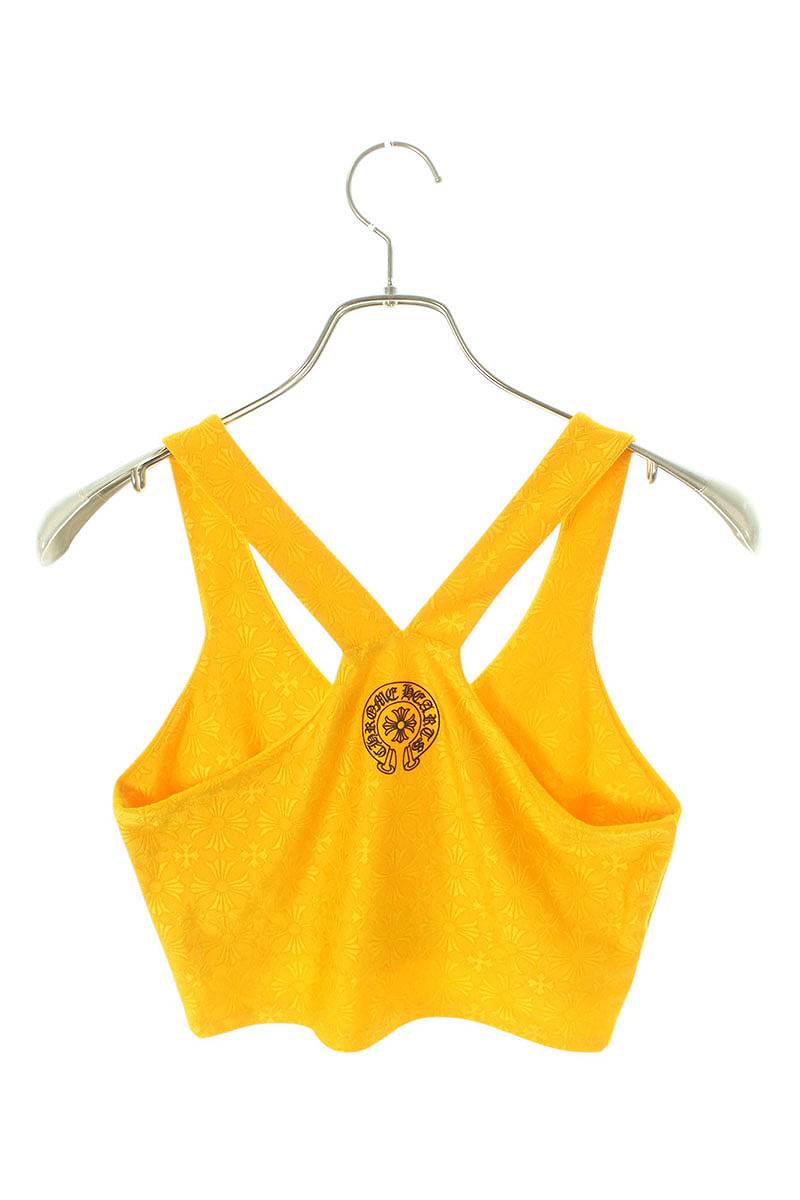 Chrome Hearts Size: S SPORTS BRA W STAGE FIVE CH Plus All-over Pattern Tank Top (Yellow) [720142] [SS07] [Women's] [Used] bb134#rinkan*S