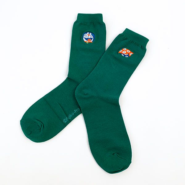 Doraemon Embroidered Socks Time Bath Green Socks Room Supplies Socks