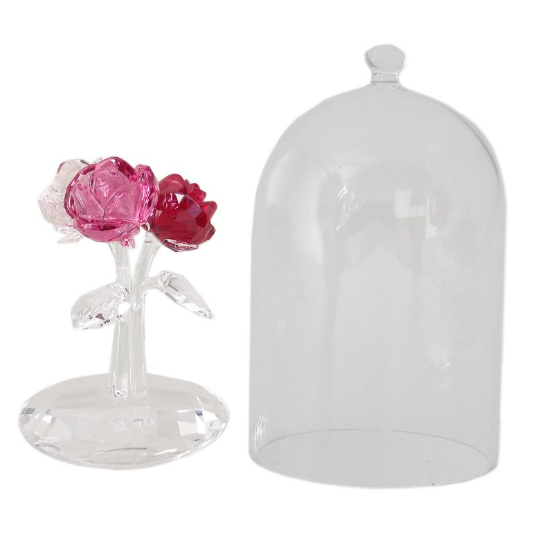 SWAROVSKI Figurine Rose Bouquet Figure Rose Rose Object Ornament 5493707 Personalized | Crystal [Special Wrapping 660 yen (sold separately)]