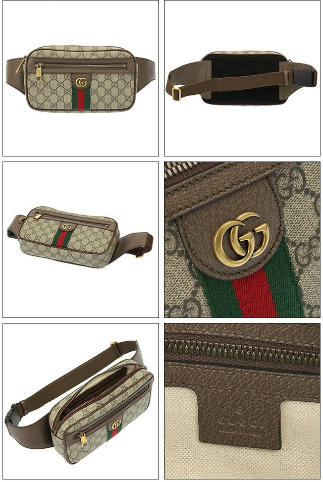 [5x points] Gucci / GUCCI "OPHIDIA/Offdia" GG Belt Bag/Body Bag (Beige x Ebony) 574796 97SIT 8747 / BEIGE*EBONY