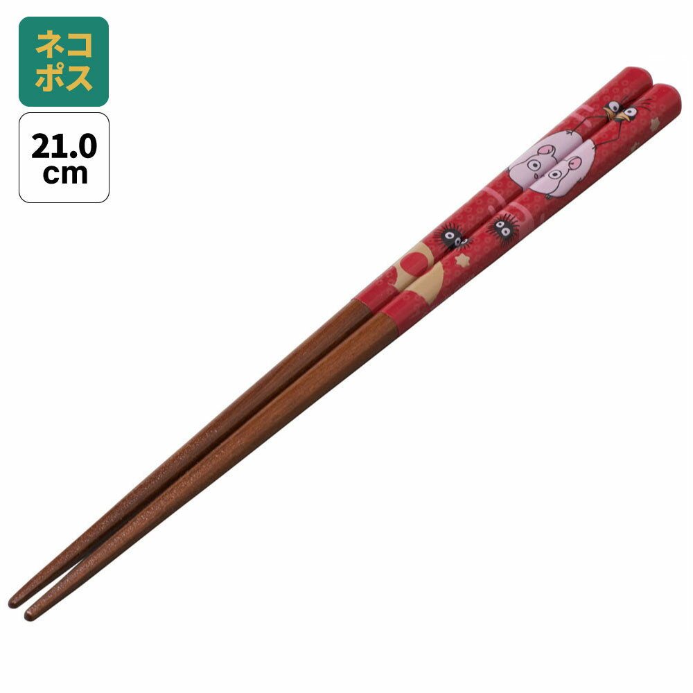 [12th to 30th, 20x points] # Painted chopsticks, chopsticks, adult, non-slip, 21cm, character, ANN4SQ, skater, Spirited Away, Bou, Yubird, Studio Ghibli, female, female [Chopsticks, snap, tip shape, wooden, non-slip, stylish