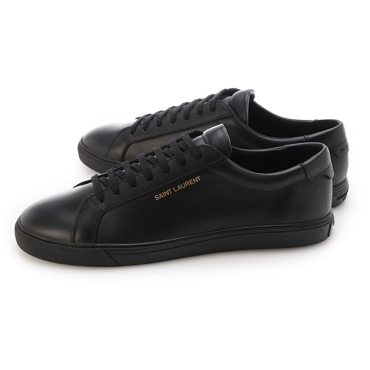 [Outlet] Saint Laurent Sneakers Black Men's Large Size Available 606833 0zs00 1000 ANDY LOW TOP SL SNEAKER [Free Return Shipping]