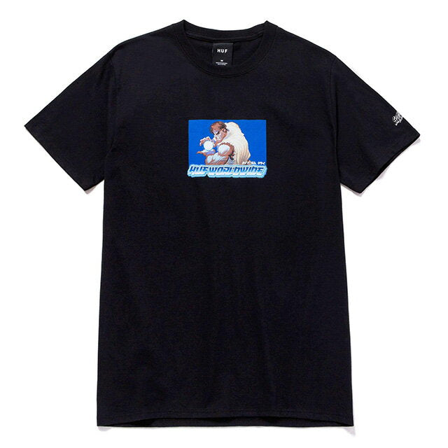 (Huf) HUF X STREET FIGHTER RYU SS TEE (SS:TEE)(TS01556-BK) T-shirt, short sleeve, cut and sew, Street Fighter, Capcom, domestic genuine product